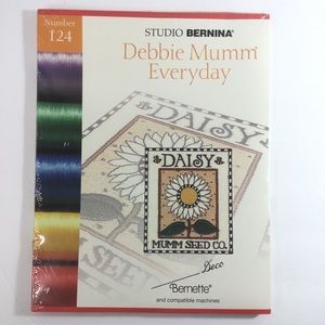 Studio Bernina Debbie Mumm Everyday Embroidery Card #124 NEW SEALED